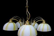 Люстра потолочная пятирожковая Мелодия Света  E27 Золото глянец картинка 